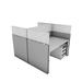 OBEX Cubicle Wall Panel Extender w/ Standard Brackets in Gray | 18 H x 30 W x 0.5 D in | Wayfair 18X30PET-ST-SP