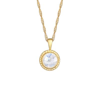 Nenalina - Mondstein Boho Gedreht Basic 925 Silber Ketten 1 ct Damen (59.99 € / 1 ct) Image
