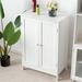 Red Barrel Studio® 23" W x 34.5" H x 13" D Free-Standing Bathroom Cabinet Manufactured Wood in White | 34.5 H x 23 W x 13 D in | Wayfair