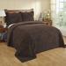 Bungalow Rose Rio Standard Cotton 116 TC Coverlet/Bedspread Set Chenille/Cotton in Brown | Twin Coverlet + 1 Standard Pillowcase | Wayfair