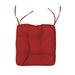 Red Barrel Studio® Sigried Outdoor Sunbrella Seat Cushion in Red/Green | 15 H x 15 W in | Wayfair 524423F746A34830AA4015734A77F45E