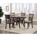 Red Barrel Studio® Moorland 4 - Person Solid Wood Dining Set Wood/Upholstered in Brown | 30.31" H x 47.24" L x 47.24" W | Wayfair