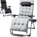 Arlmont & Co. Lanelle Reclining Chair w/ Cushion Metal in Black/Gray | 44 H x 25 W x 18 D in | Wayfair DA2279879FA44CC8B59DC2FEE7420FCA