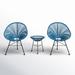 Joss & Main Newfields 3 Piece Seating Group Synthetic Wicker/All - Weather Wicker/Wicker/Rattan | Outdoor Furniture | Wayfair