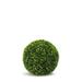 Faux Botanical Podocarpus Ball in Green Finish 15" Height - 19 Inch