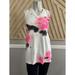 Lululemon Athletica Tops | Lululemon White Black Pink Tie Dye V Neck Tank Top | Color: Pink/White | Size: 6