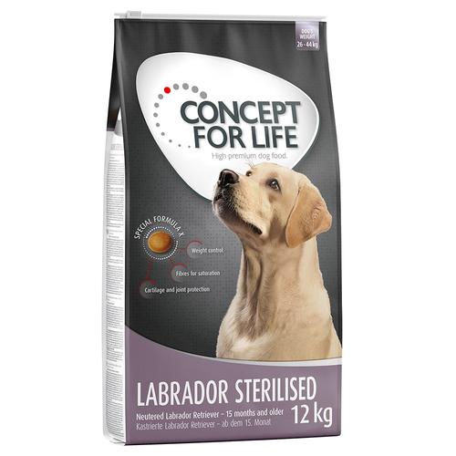 2 x 12kg Labrador Sterilised Concept for Life Hundefutter trocken