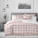 The Tailor's Bed Buffalo Creek Plaid Standard Cotton Coverlet/Bedspread Set Polyester/Polyfill/Cotton in White/Indigo | Wayfair