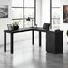 Mercury Row® Ohlson L-Shape Desk Wood in Black | 29.53 H x 59.68 W x 57.08 D in | Wayfair 393530AE6CE84B66B6D04E101D22A576