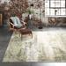 Gray/Green 63 x 0.31 in Area Rug - Steelside™ Belinda Abstract Green/Gray/Ivory/Beige Area Rug Polyester | 63 W x 0.31 D in | Wayfair