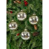 The Holiday Aisle® Mercury Solid Ball Ornament Glass in Gray | 4 H x 4 W x 4 D in | Wayfair A9EB519EAA8F4AF69107805B12EAF4E0
