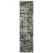Black/Gray 22 x 0.15 in Indoor/Outdoor Area Rug - Steelside™ Belden Abstract Black/Light Gray Indoor/Outdoor Area Rug | 22 W x 0.15 D in | Wayfair