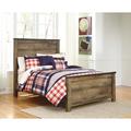 Signature Design by Ashley Trinell Panel Bed by Industrial Lodge Home Wood in Brown | 54 H x 42.25 W x 83 D in | Wayfair B446B2