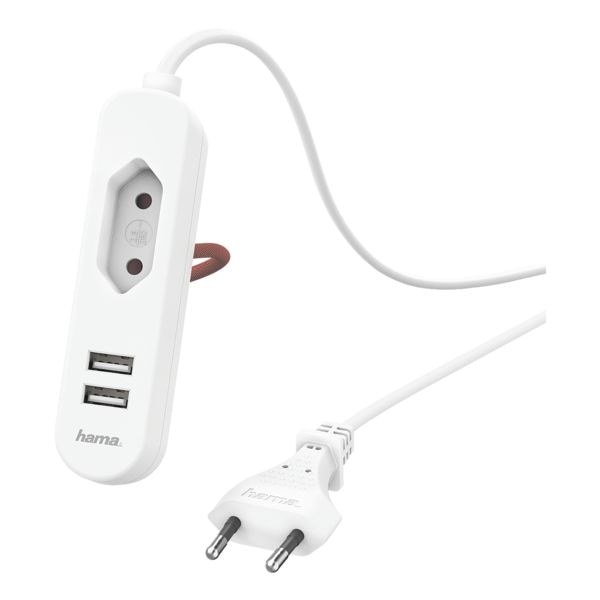 Hama 2-fach USB-Netzteil mit Eurobuchse Image