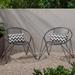 Georgia Modern Outdoor Club Chairs (Set of 2) by Christopher Knight Home