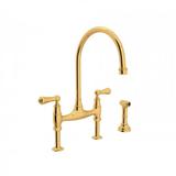 Rohl Perrin & Rowe Georgian Era Bridge Kitchen Faucet with Side Spray