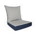 Outdoor/Indoor 2-Piece Deep Seat Cushion Set for Patio Furniture