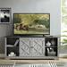 70-inch Extra-Wide Rustic TV Stand for 80" TVs - Natural Wood Finish