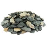 Black and Tan Slate Chips | Decorative Garden Stones, Landscape Rock, Aquariums & Terriums | 1 Inch - 3 Inch