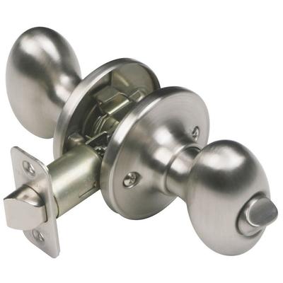 Design House Egg Series Privacy Knob Fits Doors 1-3/8" to 1-3/4" Thick