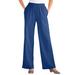 Plus Size Women's 7-Day Knit Wide-Leg Pant by Woman Within in Royal Navy (Size 5X)
