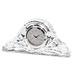 Silver Iowa Hawkeyes Crystal Clock