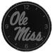 Gray Ole Miss Rebels 12'' Slate Clock