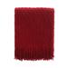 Battilo Home Lightweight Throw Blanket Textured Solid Soft Sofa Couch Cover Decorative Knitted Blank by Battilo Home in Red (Size 50" X 60")