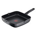 Tefal E23540 Ultimate Deep Square Frying Pan | Cast Aluminium | Heat Distribution | Non Stick Coating | Thermo - Signal | Effortless Cleaning | Durable | Suitable for Induction | Black