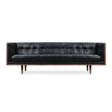 "Woodrow Box 87"" leather Sofa"