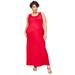 Plus Size Women's Elmhurst Seamed Maxi Dress by Catherines in Red (Size 0X)