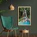 East Urban Home Waterfall in Corner of Lake in Laos Surrounded by Vietnamese Trees - Picture Frame Photograph Print on Fabric Fabric | Wayfair