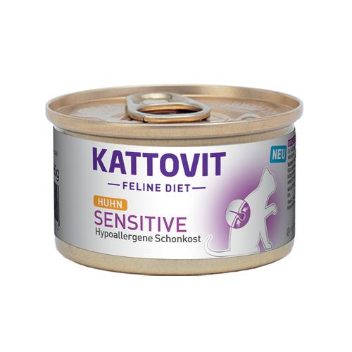 48 x 85g Sensitive Huhn Kattovit Katzenfutter nass