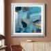 Ivy Bronx Painted Elephant II - Picture Frame Painting in Black/Blue/Gray | 34.5 H x 34.5 W x 1.5 D in | Wayfair D1993E732F1948C78B8DB52F3C6E163F