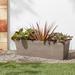 Gracie Oaks Murtagh Composite Pot Planter Composite in Brown | 6 H x 17.5 W x 7 D in | Wayfair F87242E8EA364A47B1FBBB5C3CB939AA