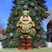 The Holiday Aisle® Nutcracker Lawn Art/Figurine Wood in Brown/Green/Red | 32 H x 24 W x 16 D in | Wayfair 193B9F9F7FCF483B992C35E7474617B1