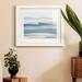 Wrought Studio™ Rolling Waters - Picture Frame Painting Paper, Solid Wood in Black/Blue/Gray | 17 H x 20 W in | Wayfair