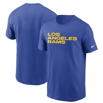 Nike Royal Los Angeles Rams Team-Wortmarken-T-Shirt für Herren Image