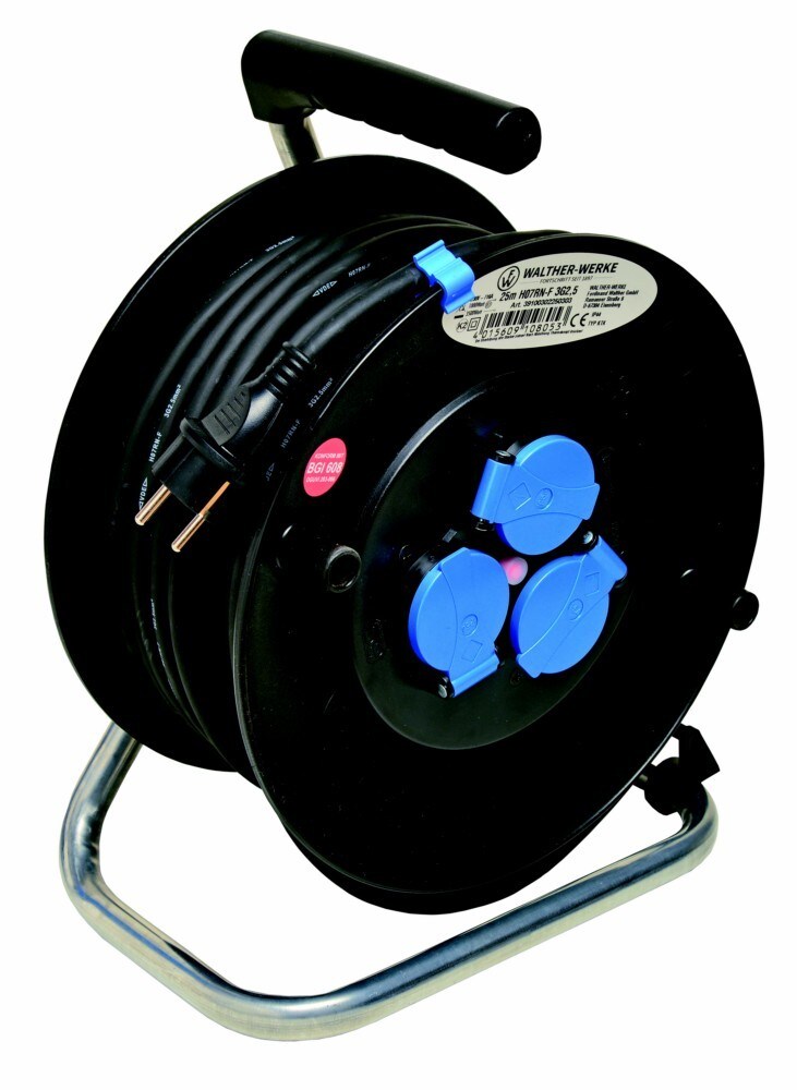 Walther Werke Kabeltrommel 16A 2P+E 230V 39100302250303 Image