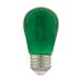 1 Watt S14 LED Filament Green Transparent Glass Bulb E26 Base 120 Volt Non-Dimmable Pack of 4 - Transparent Green
