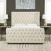 Brooklyn Tufted Shelter Wingback Panel Bed