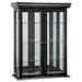 Design Toscano Country Tuscan Hardwood Wall Curio Cabinet Collection: Ebony Black Finish