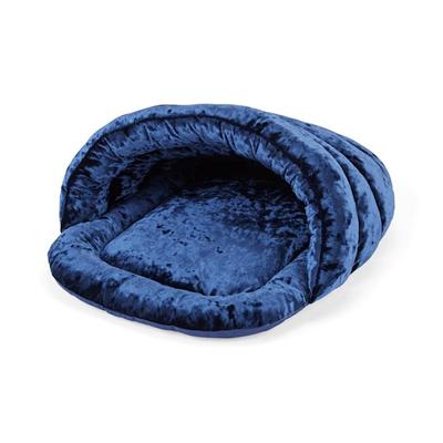 EveryYay Snooze Fest Midnight Blue Play Cave Cat Bed, 18" L X 15" W X 12" H