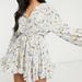 Free People Dresses | Free People Flower Fields Mini Dress In Light Comb | Color: Blue/White | Size: Xs