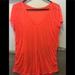 Athleta Tops | Athleta Orange Sheer Workout Tee Size Large | Color: Orange | Size: L