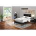 East West Furniture Queen Size Bed Set Includes Queen Bed and Wood Nightstand