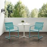 Gracie 3Pc Outdoor Metal Bistro Set - 21"x84"x31.5"