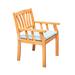 Kapalua Honey Nautical Outdoor Eucalyptus Wooden Dining Chair