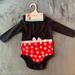 Disney One Pieces | Nwt Disney Baby 6-9 Month Minnie Outfit And Hat | Color: Black | Size: 6-9mb