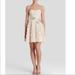 Anthropologie Dresses | Aidan Mattox Ivory Blush Rosette Dress | Color: Cream | Size: 12